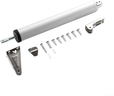 Gettimore Automatischer Türschließer mit leisem pneumatischem Puffer, einstellbare Schließgeschwindigkeit, Aluminiumlegierung für Haushalts-Badezimmer-WC-Türen