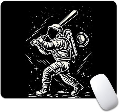 Weltraum-Baseball Mausmatte Leichtes Mousepad Rutschfeste Maus Pad Für Pc Zuhause Spiele 25X30Cm