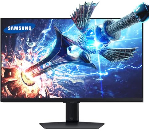 Samsung Odyssey Monitor da gioco 4K UHD da 27 pollici, 144Hz 1ms, IPS veloce, compatibile con G-Sync, FreeSync Premium, colori HDR400, equalizzatore nero, supporto regolabile (27 pollici)