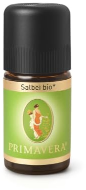 PRIMAVERA Ätherisches Öl Salbei bio 5 ml - Aromaöl, Duftöl, Aromatherapie - reinigend, klärend, vitalisierend - vegan