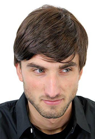 WIG ME UP - GFW994-6 Herrenperücke Perücke Männer Kurz Jugendlich Lässig Modisch Braun Toupet Neu
