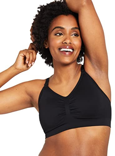 Motherhood Plus Size Seamless Clip Down Nursing Bra - Black -