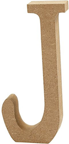 Creativ J MDF Buchstabe, braun, 13 x 2 cm
