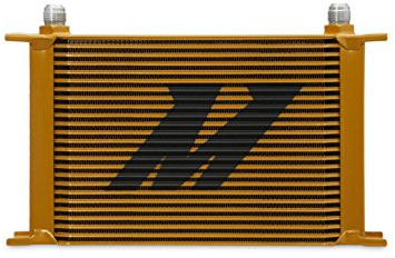 Universal 25 Row Oil Cooler Heat Exchanger Gold Mishimoto