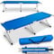 TRESKO XXL Lit de Camp Pliant pour Le Camping | 190 x 64 x 44 cm | Tubes métalliques | Charge Maximal 150 kg (Bleu)