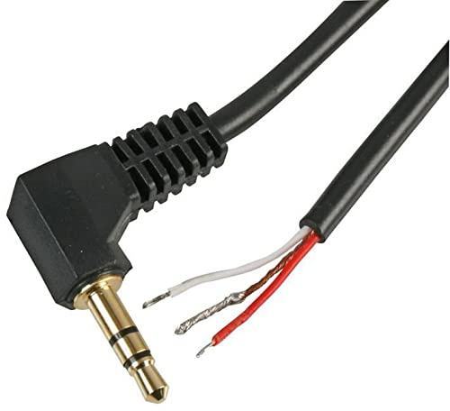 Pro Signal 3.5mm Stereo Jack Plug to Free Bare Ends Lead, 1m Blue