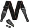 Guitar Strap 100% Soft Cotton & Artificial Leather Ends Guitar Shoulder Strap With Guitar Strap Lock and Button Headstock Adaptor