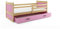 Interbeds Kinderbett RICO für EIN Kind 190x80cm Farbe: Kiefer, mit Lattenrost und Matratze (LILA)