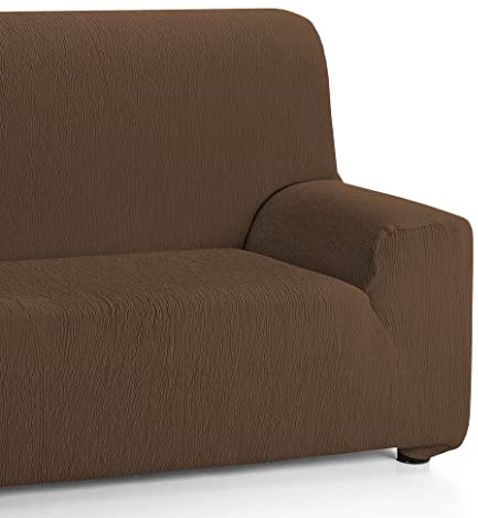 Martina Home Emilia Elastischer Sofabezug für 2-Sitzer, Braun, Breite 120 bis 170 cm