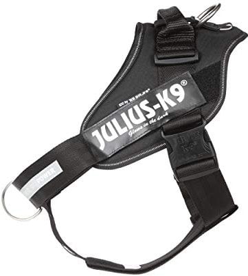 Julius-K9 16IDC-PBGHS-2 IDC Powergeschirr, Hundegeschirr mit Front Control Y-Gurt, Größe: XL/2, Schwarz
