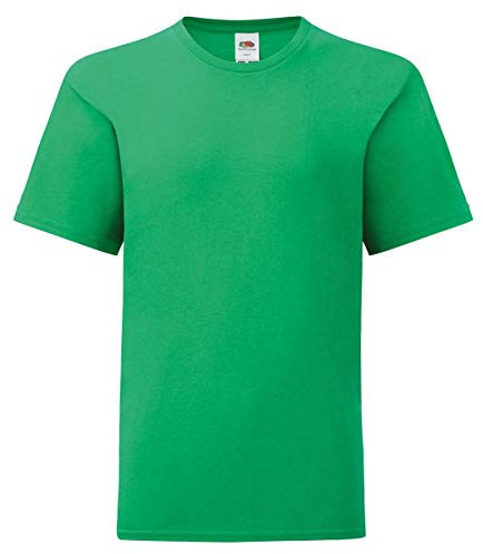 Fruit of the Loom Kids Iconic T-Shirt Größe 104-164, Farbe:maigrün, Größe:104