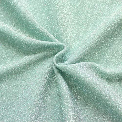 Lurex Jersey Stoff Glitter Meterware Mint