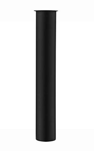 Laiton Tube Plongeur 30cm pour Siphon, Réglage Rallonge Tube d'extension 1 1/4 x 32mm, Noir Mat