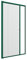 Zanzanet Zanzariera laterale orizzontale a molla sottile cassonetto 42mm su misura porta finestra scorrevole avvolgibile frizione antivento personalizzabile colori reti Made in Italy Verde