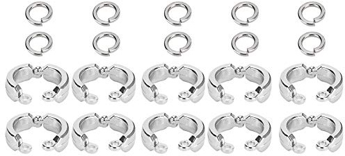Fdit 10PCS Vogel Fußringe Anti Escape Papagei Bein Ring Vögel Fußkettchen Ring Outdoor Fly Training Aktivität Ring Clip für Haustier Training(#10)