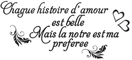 Nbrand Citations Disant Stickers Muraux Mots Français Stickers Muraux Transfert Pvc Sticker Mural Amovible pour Décorations Murales de Bureau à Domicile