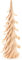 Dregeno Seiffen Spiralbaum Natur - 11 cm