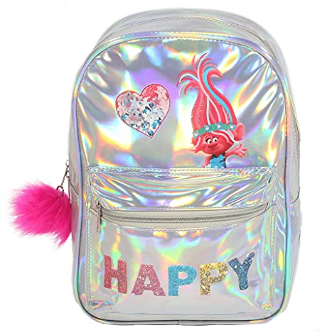 Trolle Mohnblume Glückliche Mädchen Rucksack, Offizielle Ware. | Zurück zu Schule, Kinder Rucksack, Kindertaschen, Geburtstagsgeschenkidee für Mädchen