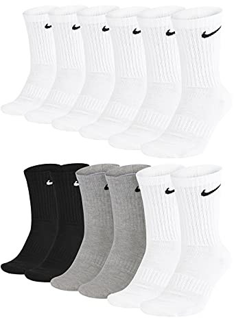 Nike Herren Everyday Cushioned Crew Crew-trainingssocken (6 Paar)