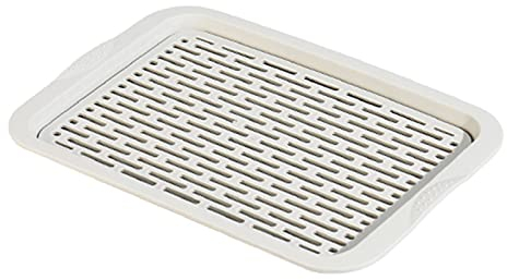 Bandeja de Mesa Bandeja de servir y plato, plato rectangular con bandeja de bocadillo de filtro de agua extraíble, bandeja de desayuno, decoración de la casa de campo con estilo Sirviendo platos Bande