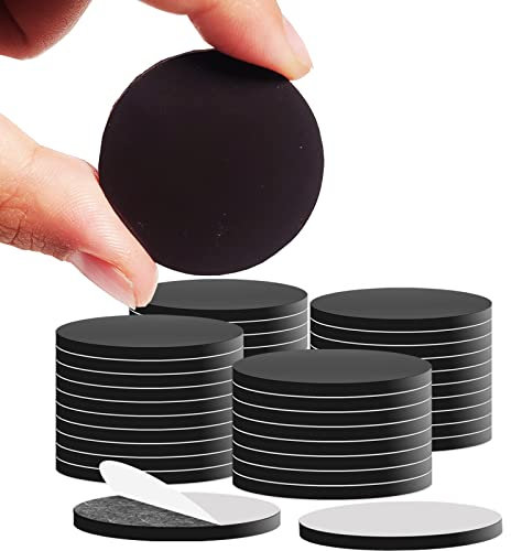 Runde Magnetpunkte mit selbstklebender Rückseite für Bastelarbeiten, Schule, Büro, Zuhause, flexibler Kreis, 40 Stück, 30 mm (Durchmesser 3.2x0.2 cm)