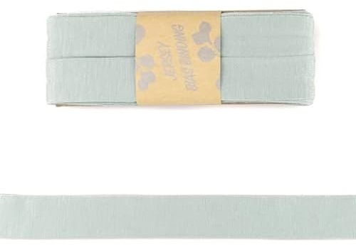 Viskose-Schrägbänder-Uni-ca. 20 mm Breite x 3 Meter Länge-48 Farben (Mint-187133)