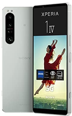 Sony Xperia 1 IV XQCT54C0W.YD Smartphone 5G, écran OLED 4K HDR 120 Hz, triple appareil photo avec zoom optique (ZEISS T*), audio 3,5 mm, double SIM, blanc