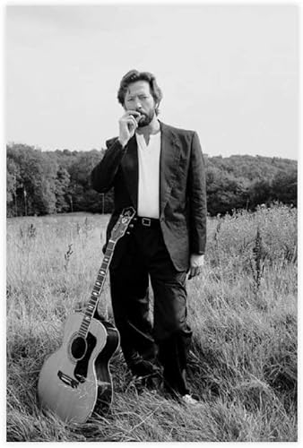 LBMED Leinwand Malerei Bild Eric Patrick Clapton Britischer Musiker (18) für Raumdekoration Poster Wandkunst Bilder Und Drucke 15.7x23.6(40x60cm) Kein Rahmen