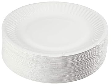Générique 1000 Assiettes en carton enduit anti-gras diamètre 18 cm