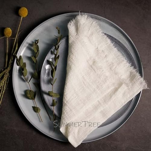50 Stück Servietten Baumwollgaze 41 cm Serviette Musselin Geschirrtücher Abendessen Retro Käsetuch Hochzeit Party Rustikale Tischdekoration 16 Zoll