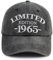 Xullaxth Limitierte Auflage 1960 1961 1962 1963 1964 1965 1966 1967 1968 1969 Mütze für Herren und Damen, verstellbare Baseballkappe aus Baumwolle, 1965 Schwarz, Einheitsgröße