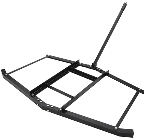 Auffahrt-Schleppegge 188 cm Breite, Abschleppegge hinter der Schleppegge, 88,9 cm Länge, Auffahrt, Traktoregge mit Stiftkupplung, robuster Stahl, Auffahrtsgrader für ATV, UTV, Garten, Rasentraktoren