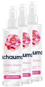Schauma Sprühpflege Seiden-Kamm (3x 200 ml), Sprühspülung hilft, das Haar zu entwirren, Spülung mit bis zu 230 °C Hitzeschutz, Haarspülung für seidig-glänzendes und gesund aussehendes Haar