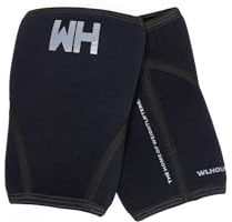 Manicotti da ginocchio in neoprene da 7 mm. Supporto per uomini e donne, sollevamento pesi, squat, powerlifting, snatch and Clean (M)