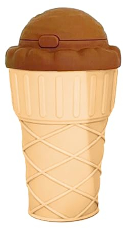 BestAlice Ice Cream Cone Shape Travel Coffee Mug Tumbler Tea and Beer Bottle Car Plastic Cup Gifts to Women Men Him Her Voyager Collection(coffe)