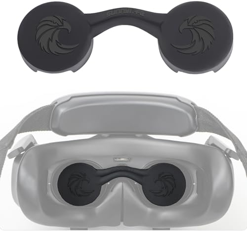 Objektivschutzabdeckung für DJI Avata 2 Goggles 3 Integra Drohnen Zubehör, Silikon-Staubschutzmatte für DJI Brillen 3/2 Brillen Staubschattierungspad