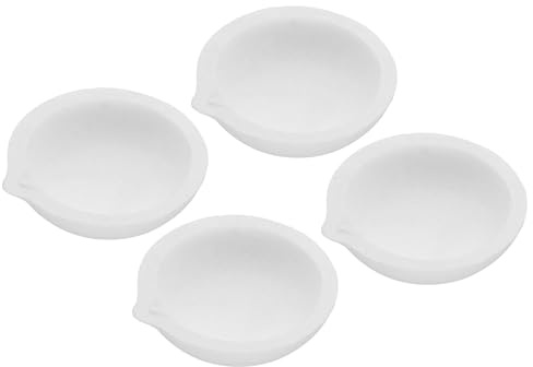PATIKIL Kleine Schmelztiegelschale aus Keramik, 100 g, 4 Stück, 100 g, Keramik-Quarz-Tiegel, Topf zum Verfeinern, Gießen, Metall, Gold, Silber, Kupfer, Messing, Legierung, Perlenschmuck