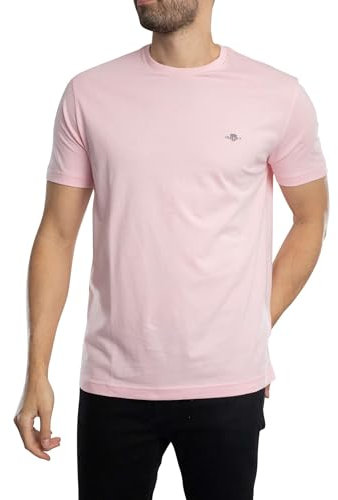 GANT Mens Fit Shield T-Shirt California Pink XXL