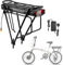 Rear Rack Ebike Battery 36V 15AH for 50W-750W Motor, Electric Bike Lithium Battery Replacement with Rack and Charger for 26 27.5 28 29 Bicycle (UK Warehouse)