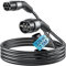 QIAO Typ 2 EV-Ladekabel, 22kW, 7.5M, 32A, dreiphasig, Elektrofahrzeug Typ 2 auf Typ 2 IEC 62196 EV-Ladekabel, EVs/Plug-in-Hybrid-Schnellladekabel mit Tragetasche