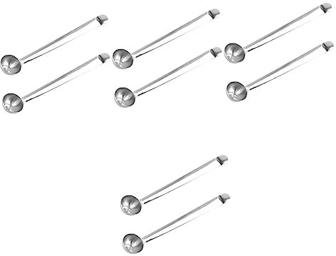 Hoement 8stücke Olivenlöffel Mit Abflussloch Multifunktionale Küchenhelfer Für Marmelade Kirschen Und Lange Servierlöffel Für Effizientes Abseihen Und Entnehmen Gläsern