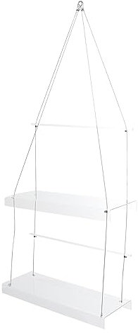 BESPORTBLE Doppelstöckiges Pflanzenregal Für Fenster Hängender Blumentopfhalter Raumsparender Transparenter Pflanzenständer Für Indoor Zimmerpflanzen