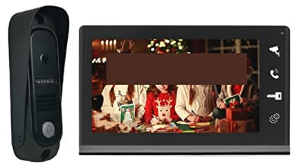 ZKLGS Video Doorbell Wireless, Wired Video Doorbell Intercom System RFID Unlock Camera Doorbell With 7 Inch Screen Night Vision Home Bell For V for Home Security