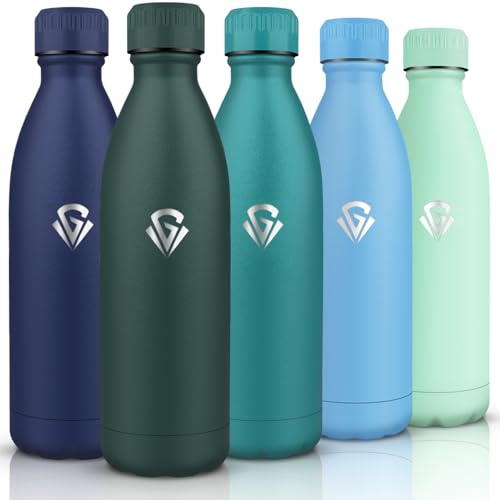 HoneyHolly Gourde Isotherme, 1000ML Sans BPA, Bouteille Isotherme, Acier Inoxydable 18/8, Étanche Double Isolation, Gourde Inox pour Le Camping, Excursion, Sports de Plein Air