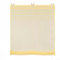 Tenda a pacchetto con occhielli, in tessuto dimout e diverse opzioni di colore, con ganci a 3 V e 8 aste trasparenti, per ufficio, cucina, finestra (giallo)