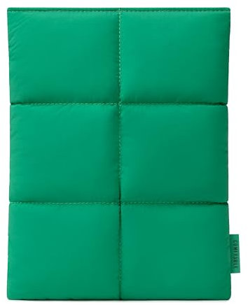 Comfyable Puffy Tablet Sleeve 7-8 Inch Compatible for iPad mini 7 2024 A17 Pro, Mini 6 2021 A15, Quilted Puffer Tablet Carrying Case for Women Men, Green