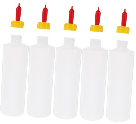 TOYANDONA 5 Sets Plastic Nursing Bottles for Young Livestock Feeding Lamb Calf Goat Small Animal Milk Feeder Durable Large Capacity for Breeding Farms