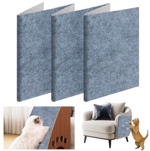 Foymlon Kratzschutz Sofa Katze, 200 cm x 40 cm Selbstklebend Kratzmatte, DIY Kratzbrett, Kratzschutz Sofa, Katzenkratzmatte, AntiKratz Tape für Katze Bäume Wand Möbel und Couch Schutz
