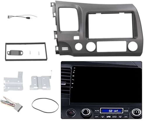 Wodsty Marco de radio de coche LHD de 7 pulgadas 2 DIN con arnés de cableado para Honda Civic 2007-2011