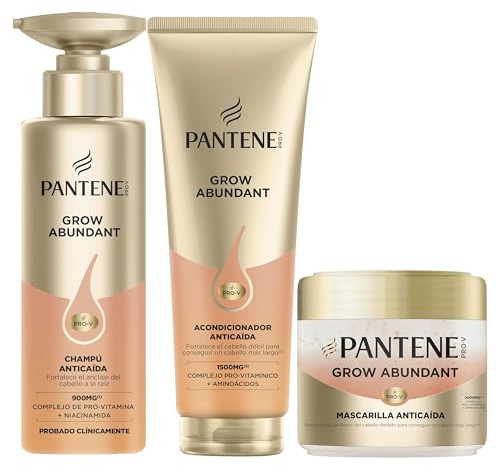 Pantene Grow Abundant Champú Anticaída + Acondicionador + Sérum Caída Pelo